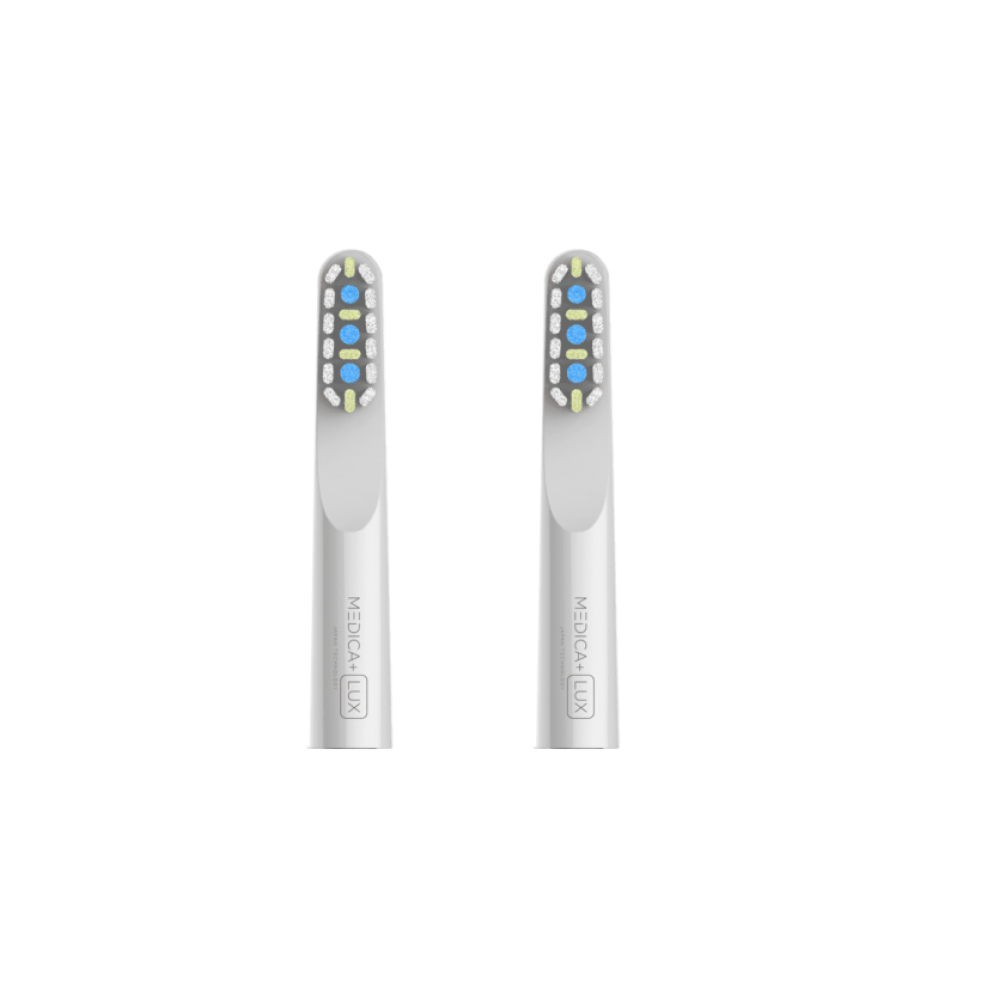 MEDICA+ Lux 10XN Aluminium Portable Silver Whitening Sonic Toothbrush (Japan)