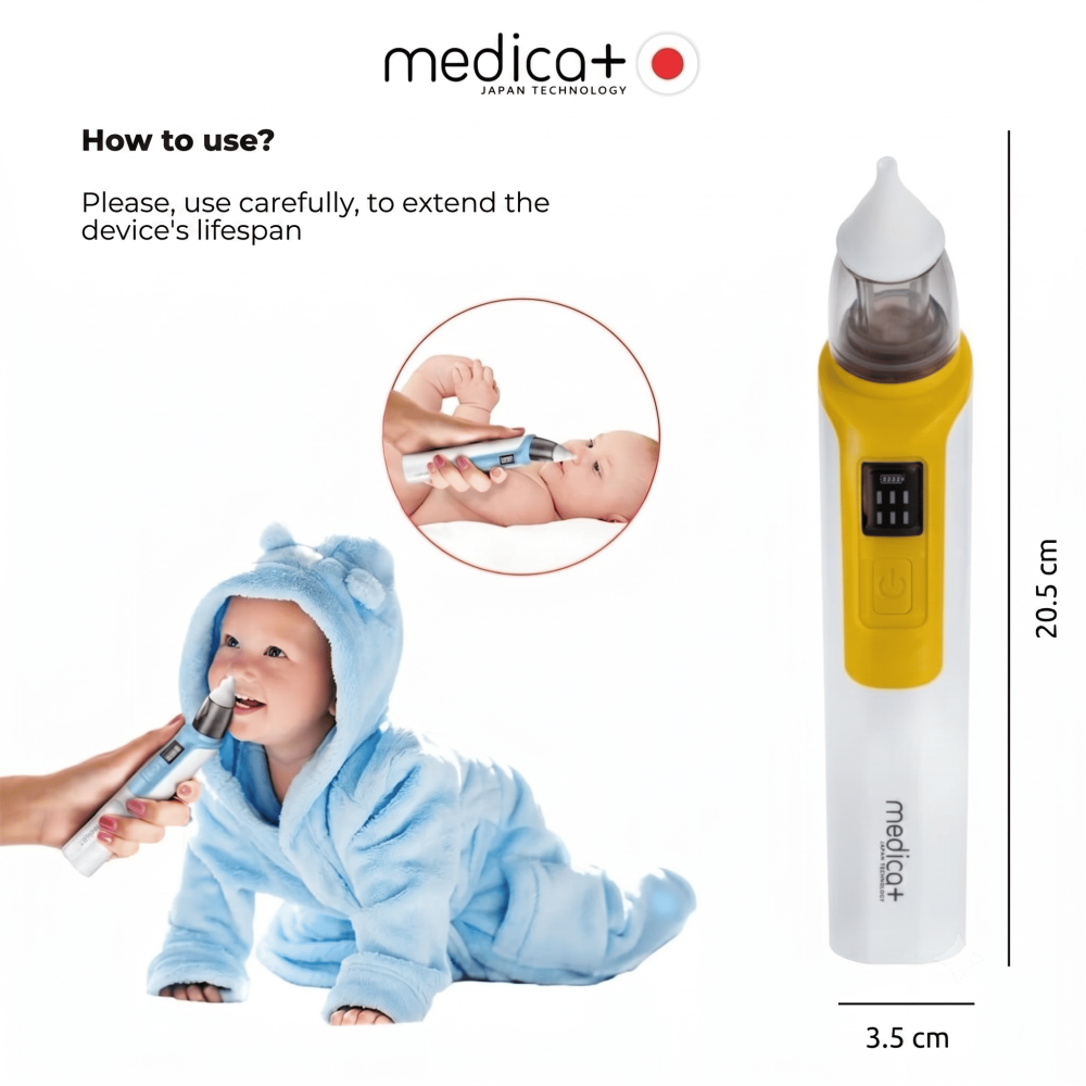 MEDICA+ NOSE CLEANER 6.0 Yellow Nasal Aspirator (Japan)
