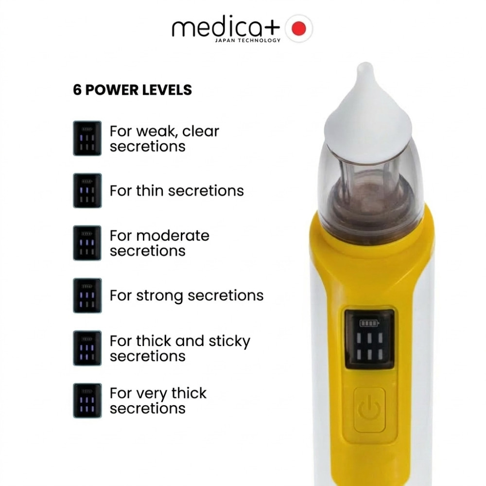 MEDICA+ NOSE CLEANER 6.0 Yellow Nasal Aspirator (Japan)