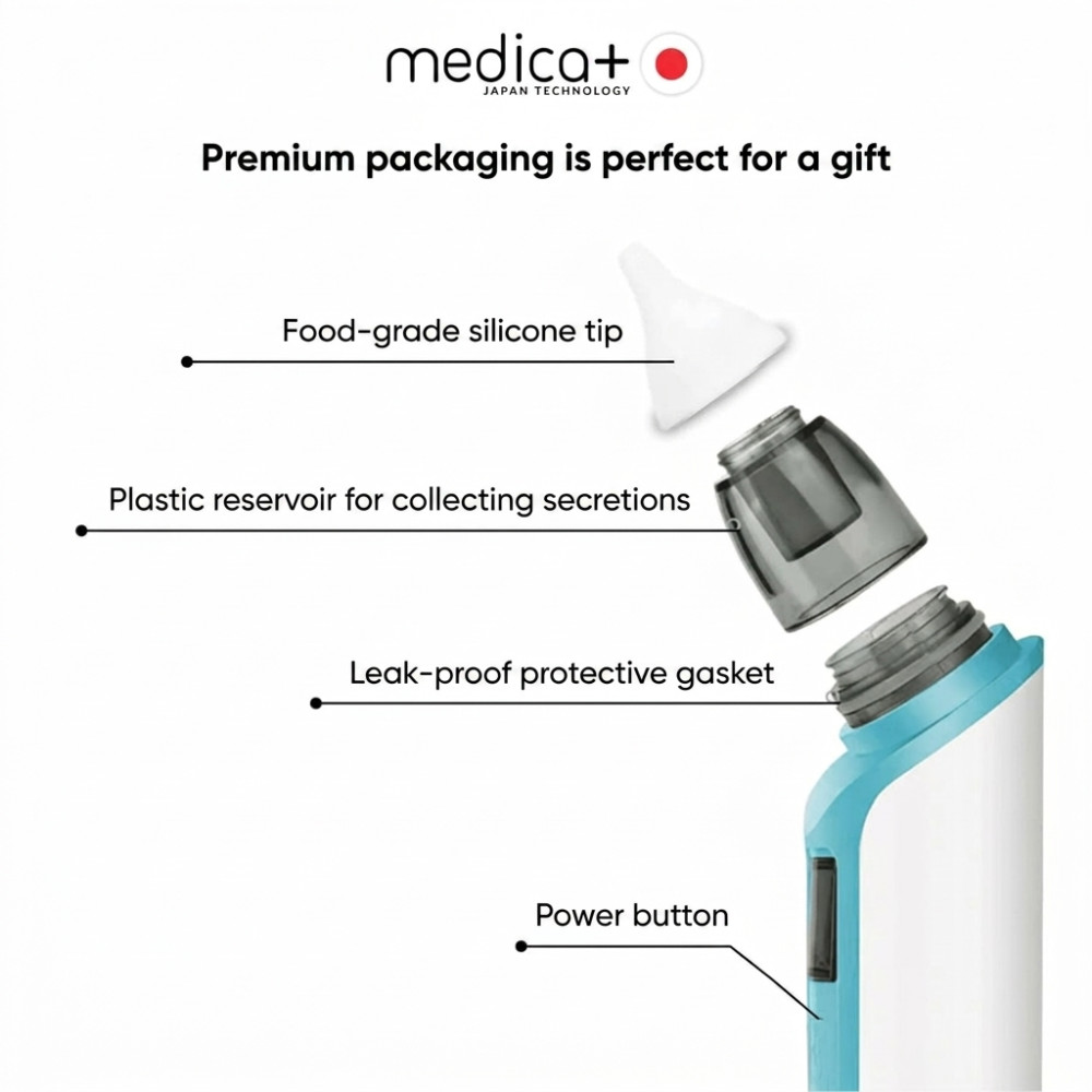 Nasal aspirator MEDICA+ NOSE CLEANER 6.0 Blue (Japan)