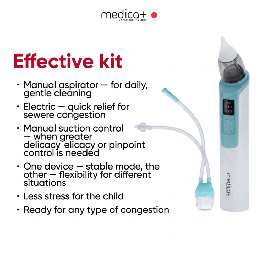 Nasal aspirator MEDICA+ NOSE CLEANER 6.0 Blue (Japan)