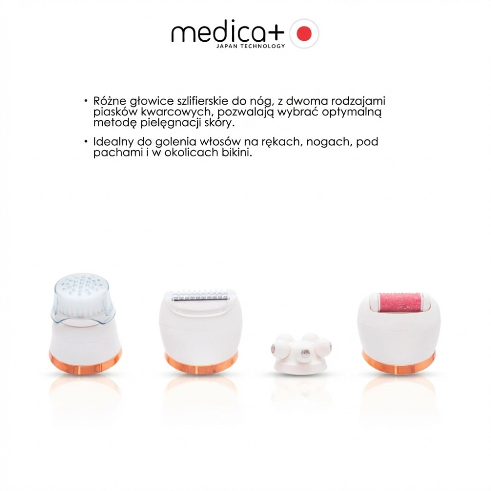 MEDICA+ BodyControl 4-in-1 Electric Pumice Roller File (Japan)