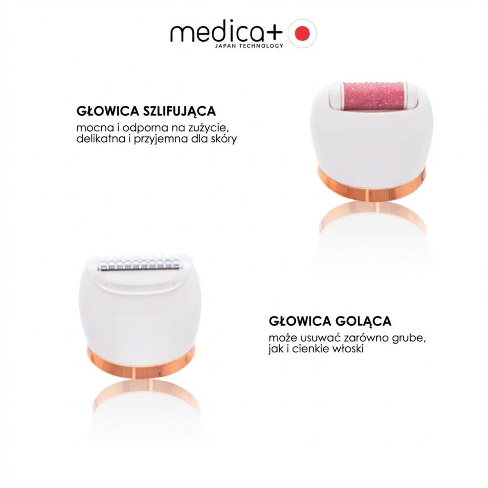 MEDICA+ BodyControl 4-in-1 Electric Pumice Roller File (Japan)