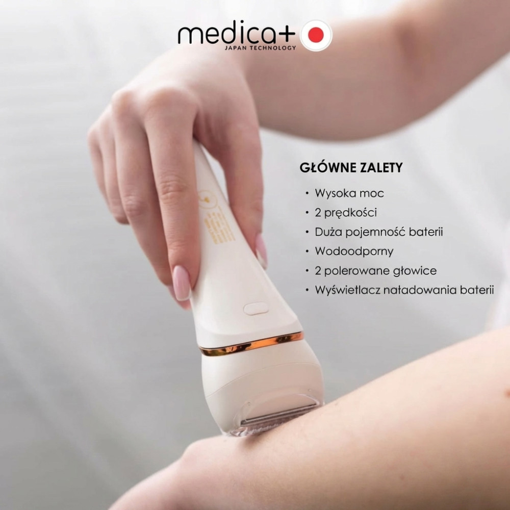 MEDICA+ BodyControl 4-in-1 Electric Pumice Roller File (Japan)