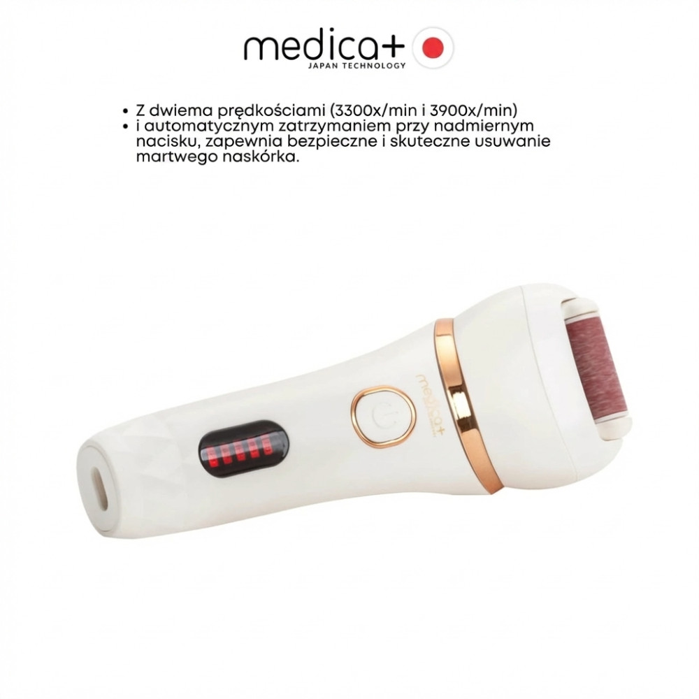 MEDICA+ BodyControl 4-in-1 Electric Pumice Roller File (Japan)