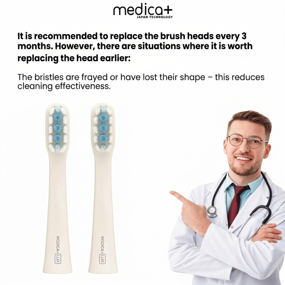 MEDICA+ Lux 10XN Aluminium Portable Grey Whitening Sonic Toothbrush (Japan)