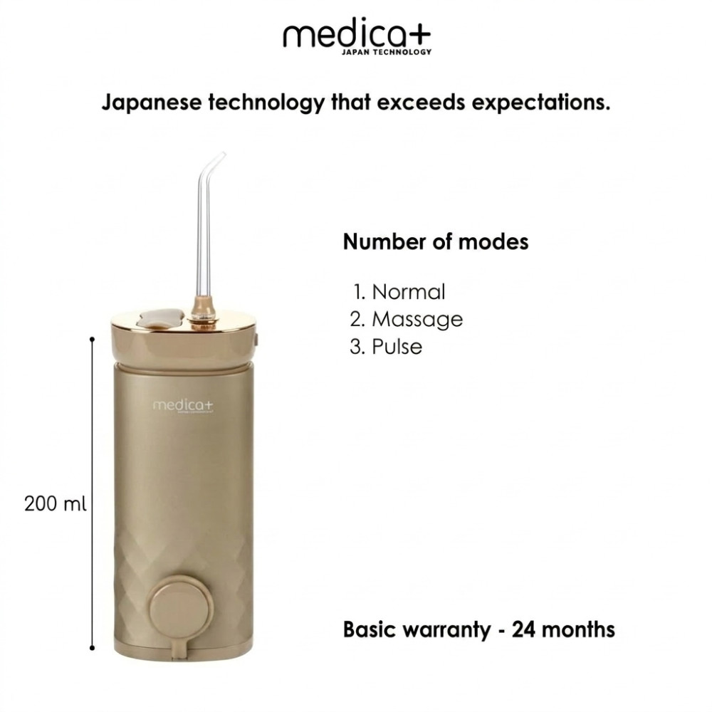 Портативный ирригатор MEDICA+ Lux Prowater 10 Gold Soft Touch (Japan)