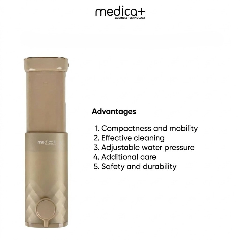 Портативный ирригатор MEDICA+ Lux Prowater 10 Gold Soft Touch (Japan)
