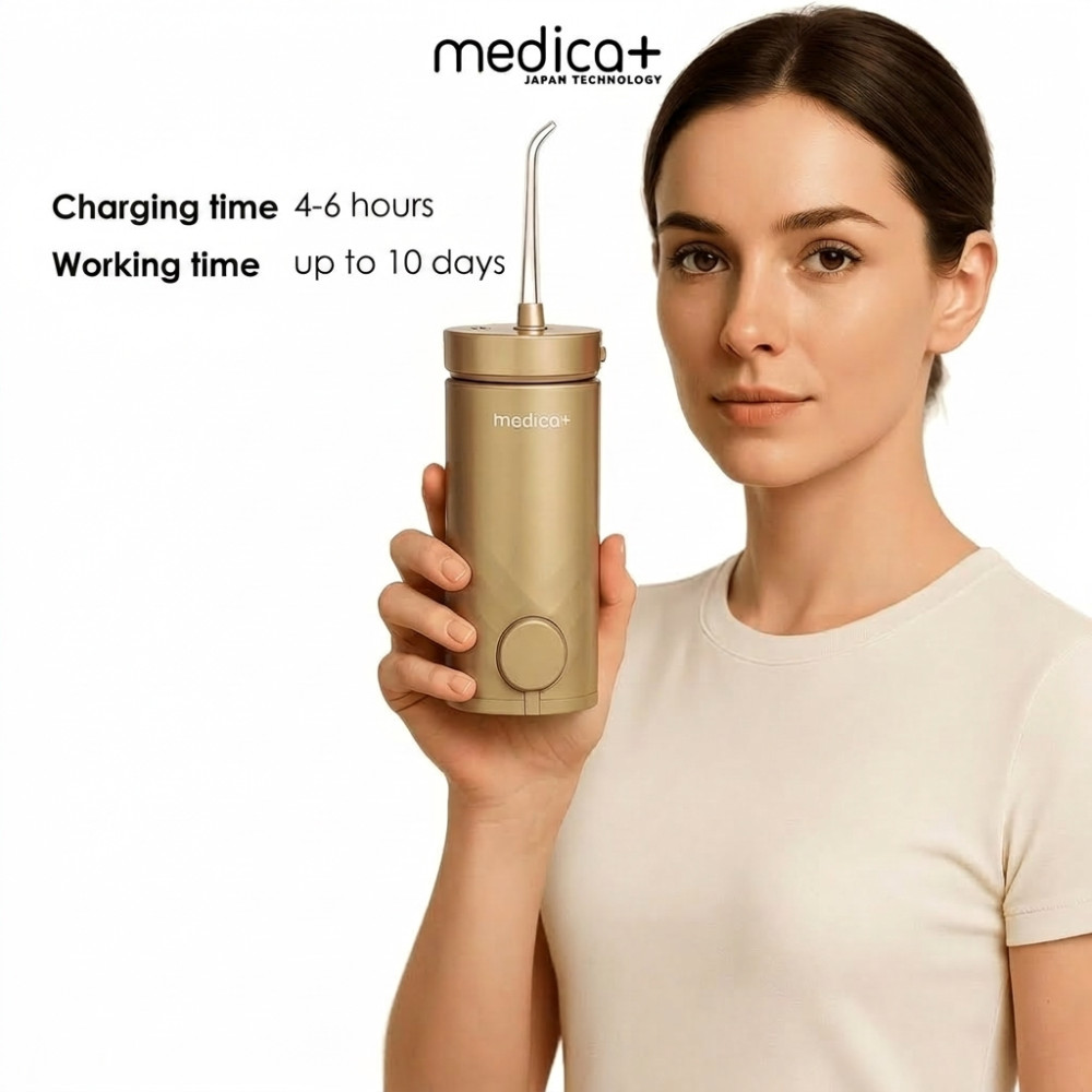 Портативный ирригатор MEDICA+ Lux Prowater 10 Gold Soft Touch (Japan)