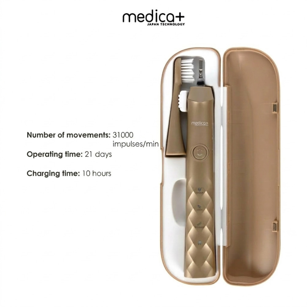 MEDICA+ ProBrush 11 GOLD Soft-Touch Sonic Toothbrush (Japan)