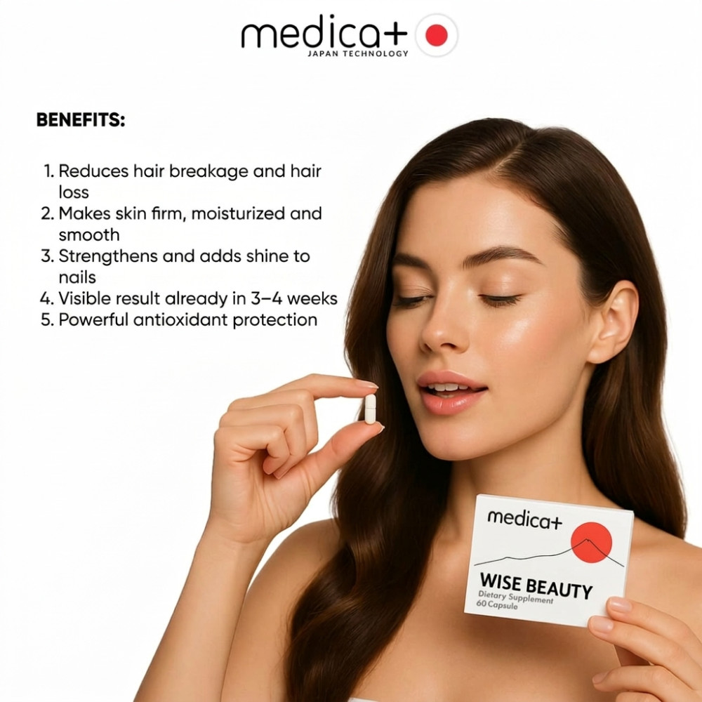 MEDICA+ Wise Beauty dietary supplement for hair, skin and nails (60 capsules)