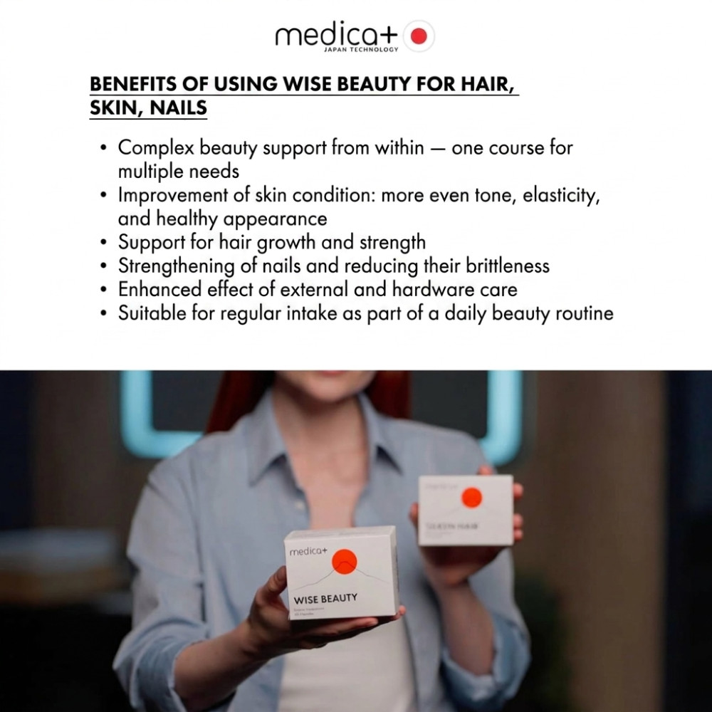 MEDICA+ Wise Beauty dietary supplement for hair, skin and nails (60 capsules)