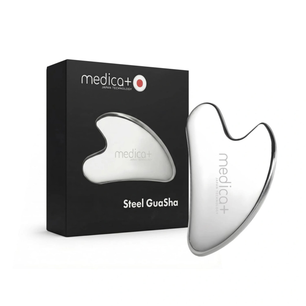 MEDICA+ Steel GuaSha facial contouring scraper