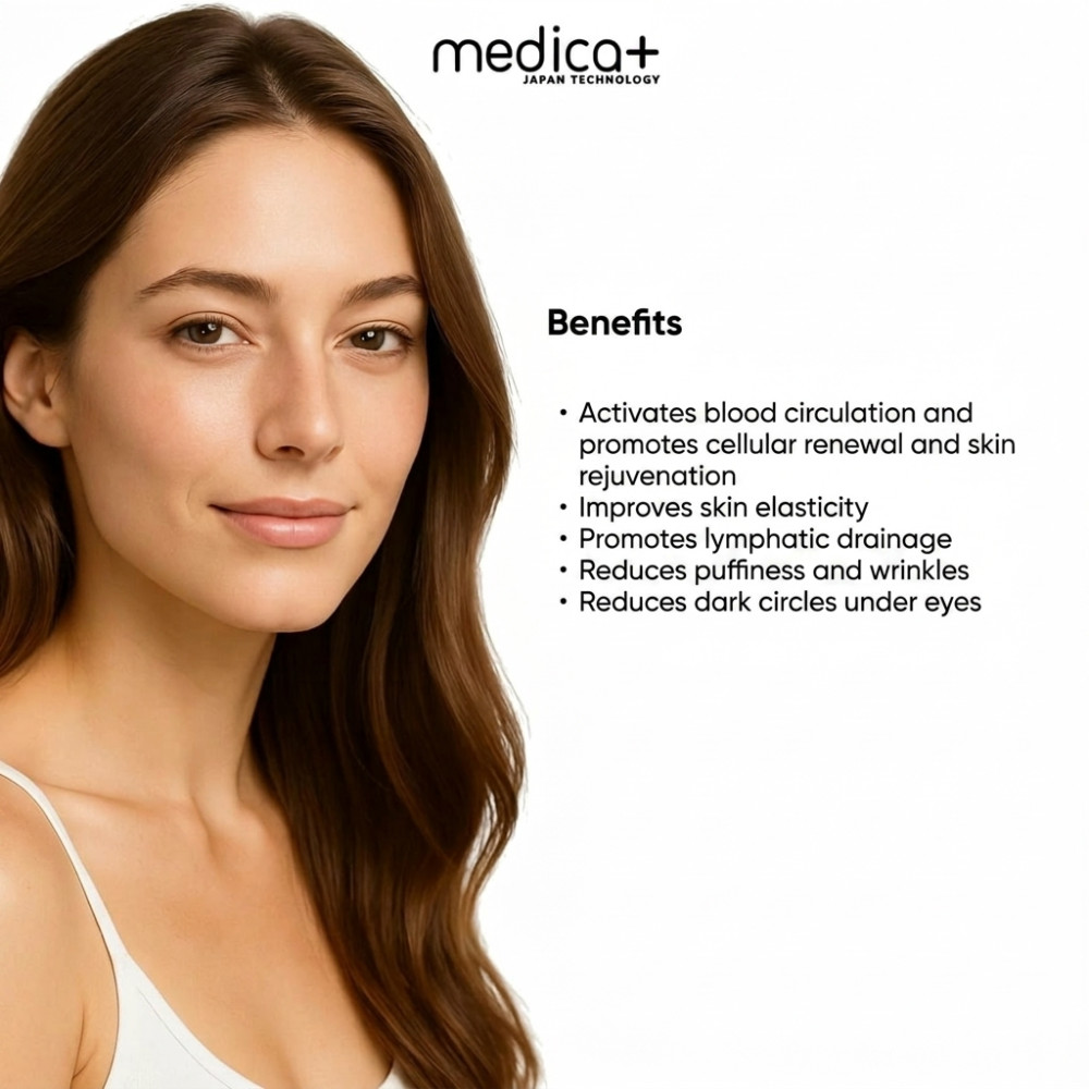 MEDICA+ Steel GuaSha facial contouring scraper