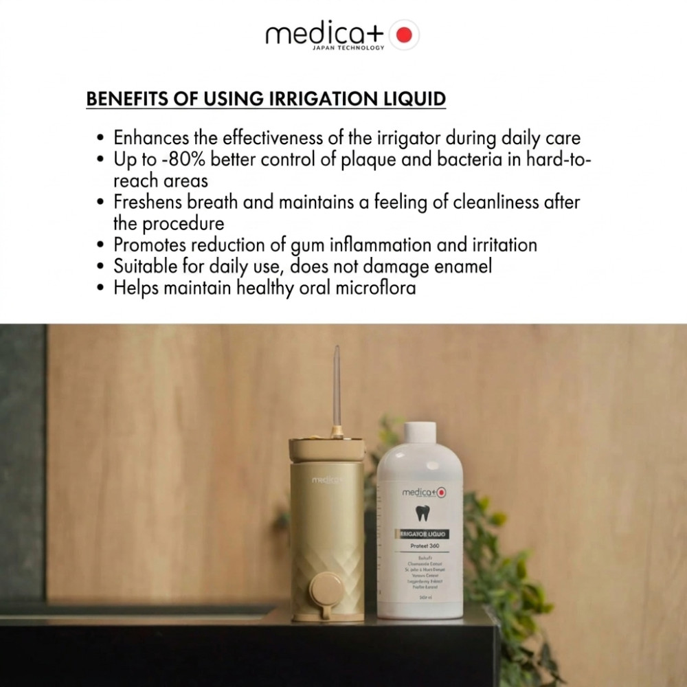MEDICA + Protect 360 Oral Irrigator Solution (500 ml)