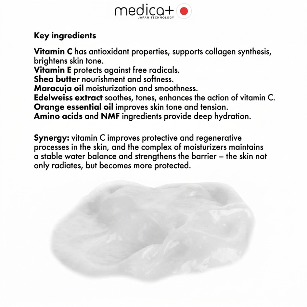 MEDICA+ Vita C Face & Neck Mask (50 ml)