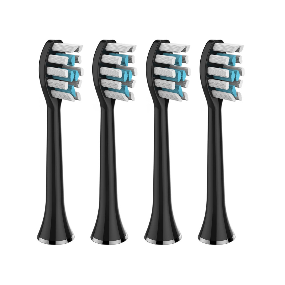 Replacement brush heads for the MEDICA + PROBRUSH 9.0 black ultrasonic toothbrush (4 pcs) (Japan)