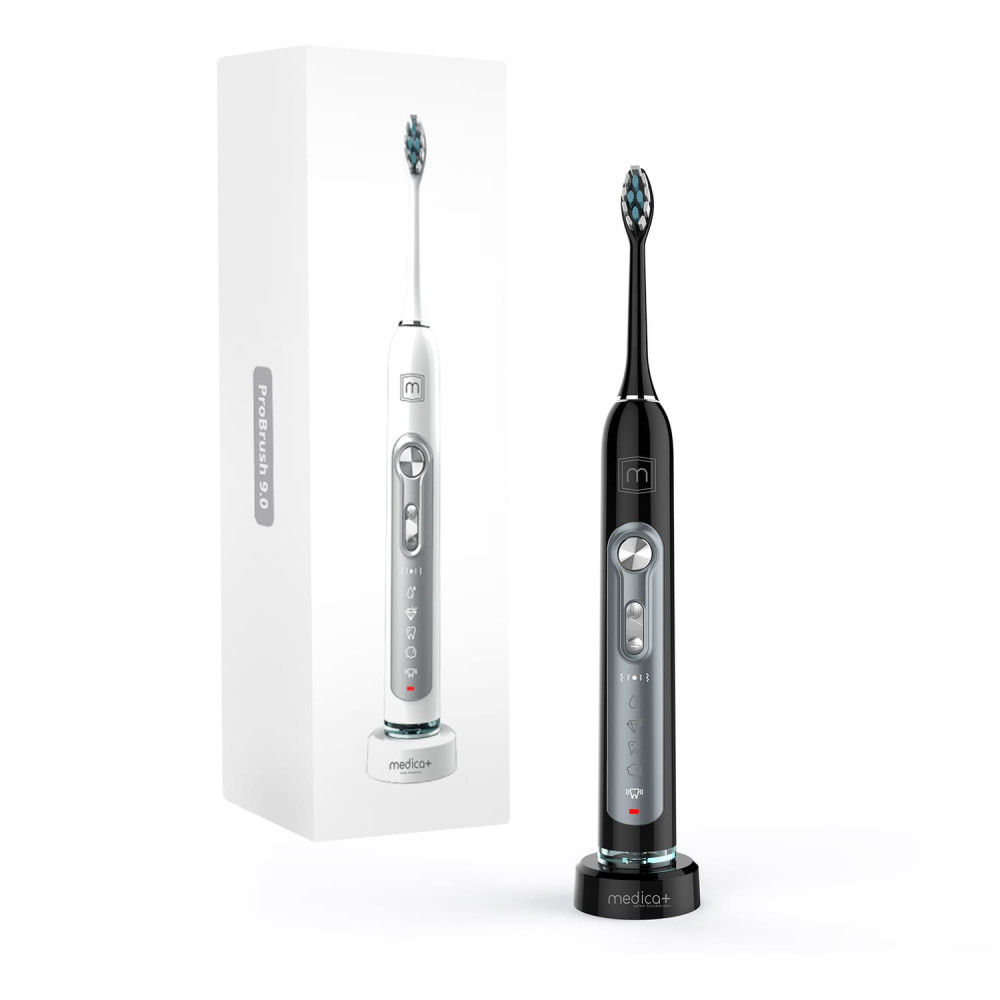 Replacement brush heads for the MEDICA + PROBRUSH 9.0 black ultrasonic toothbrush (4 pcs) (Japan)
