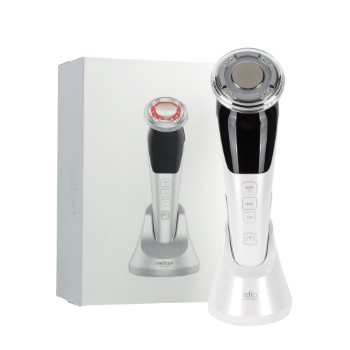 Microcurrent RF Facial Lifting Massager MEDICA+ Skin Lifting 7.0 White - EMS + LED (Japan)