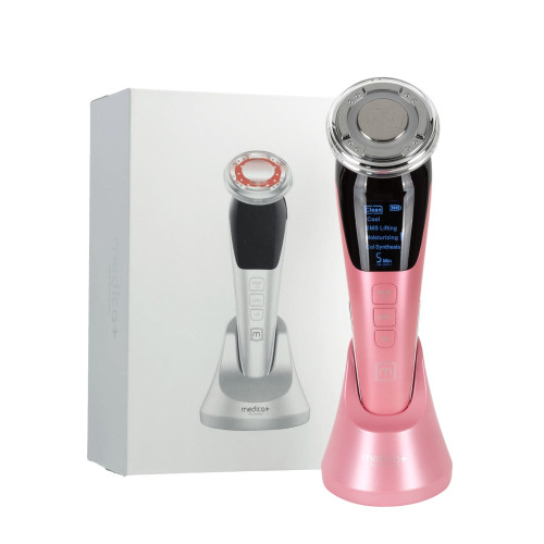 Microcurrent RF Facial Lifting Massager MEDICA+ Skin Lifting 7.0 Pink - EMS + LED (Japan)